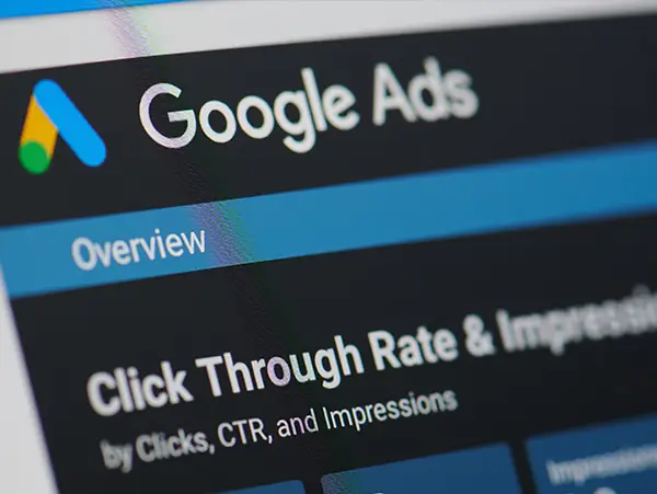 view of google ads campaign dashboard